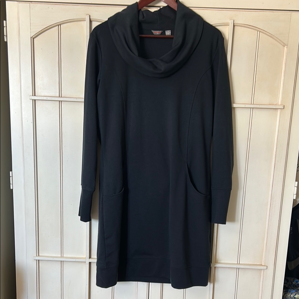 MERRELL Sporty Black Cowl Neck Dress/Tunic